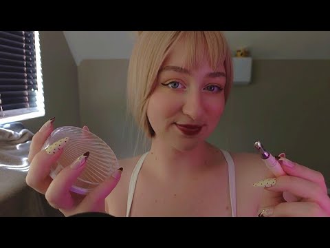 asmr doing my makeup, nails & yapping 💋 #5 