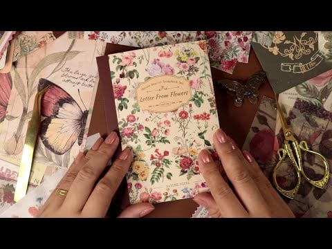 ASMR Scrapbooking enquanto cai um toró lá fora 😌☔️