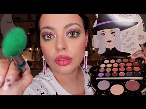 ASMR| BESTIE Gives You A BOO-tiful Makeover (PERSONAL ATTENTION) Doing Your Makeup, Hair & Nails!