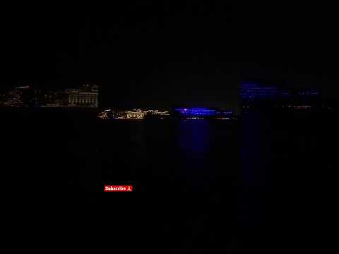 Palm Jumeirah Hotels At Night 😱🏩 #shorts #dubai #palmjumeirah