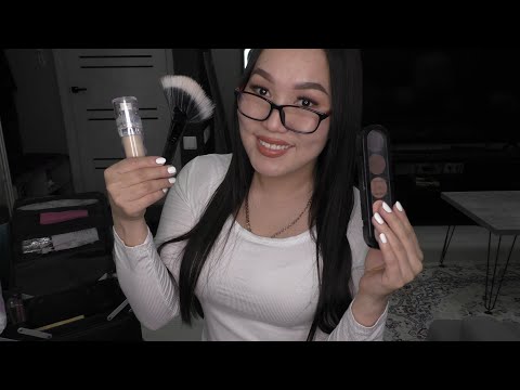 ASMR | Makeup 💄 My cosmetics and brushes (colloquial)АСМР Макияж💄 Моя косметика и кисти(разговорный)