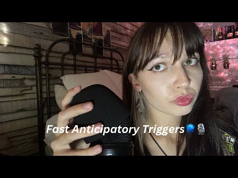 Fast and Unpredictable Anticipatory Triggers ASMR 🪼🎙️ Breathy Whispers, Muting, Pausing