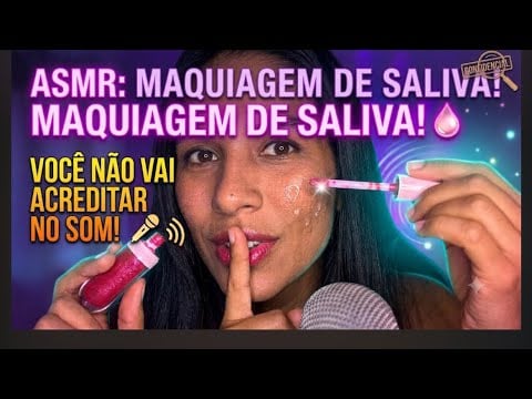 ASMR MAKEUP SPIT PAINTING 🤤