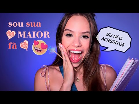 ASMR eu SOU A SUA MAIOR FÃ 😍 - e vou te FAZER Perguntas MUITO Pessoais