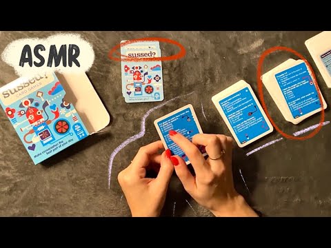 😴 ASMR - A card game where I TALK about myself 😅 -  Clicky Whispers