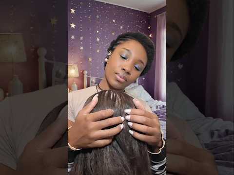 ASMR / MEXENDO NO SEU CABELO EM SILÊNCIO 😴🤫❤️ #asmr #shorts #shortvideo #notalking