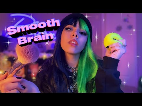 ASMR Giving You Smooth Brain 🫠🧠 (mic brushing, fluffy scratching, sensory ball, etc)