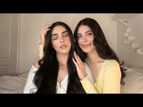 (ASMR) trying to give my sis tingles