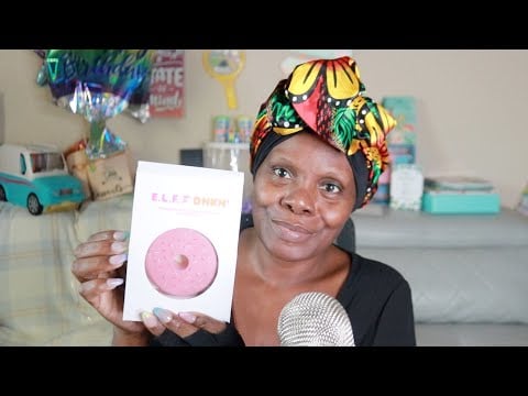 Trying Elf Dunkin Sponge To Blend My Fenty Foundation & Elf Concealer ASMR Makeup