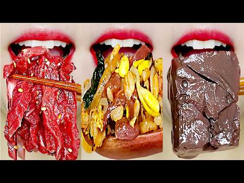 SUB) ASMR Korean Home Meal 🥩 Beef Tartare & Bibimbap & Ox Blood Soup MUKBANG 육회 비빔밥 먹방 Eating Sounds
