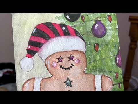🎄ASMR EN VIVO | 🎄PINTANDO COSITAS NAVIDEÑAS EN ACUARELA 🎨🫟🎅🏻🎄