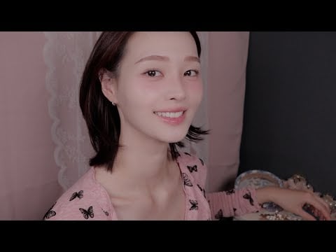ASMR(sub) 잠이 오는 헤어핀 가게 상황극|두피케어,두피마사지,머리 빗는 소리,머리 만지는 소리 | Sleepy Relaxing Hairpin shop
