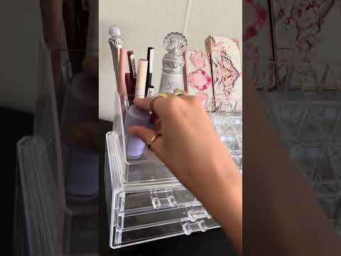 Organizing my makeup 💄 #asmr #makeup
