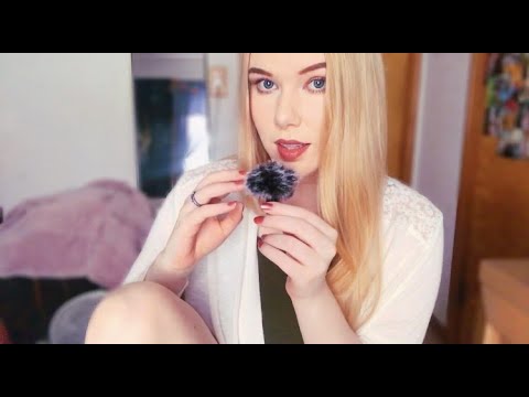 ASMR *Breathy INTENSE Whispers & Brushing Fluffy Mic* (sooo tingly😍)