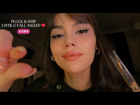 ASMR - Plucking and Scissor Sounds Until You Fall Asleep 😍