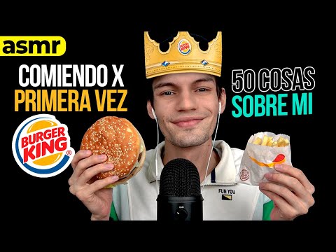 ASMR COMIENDO BURGER KING *asmr eating sounds - ASMR Español - mol asmr