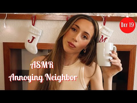 ASMR ANNOYING NEIGHBOR | whispered + acrylic nail tapping