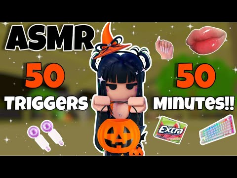 ROBLOX ASMR 🎃 ~ 50 TRIGGERS IN 50 MINUTES ✨ (50K SPECIAL!!)