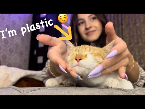 Asmr tapping on plastic kitty 🐱/1 minute Asmr/ Kitty asmr / #asmr #kitty #asmrkitty #asmrsleep