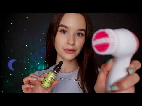 АСМР Уход за твоим лицом. Чистка лица и массаж. ASMR I take care of your face