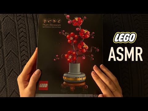 😴 Lego ASMR - Let's Build the Plum blossom 🌸 - Clicky Whispers