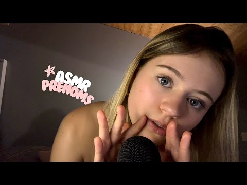 ASMR  ᯓ★  la suite de tout vos prénoms