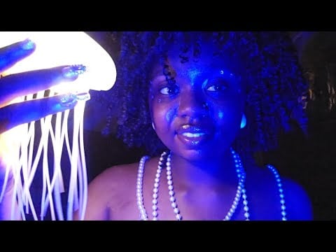 ASMR Mermaid Spa Treatment RP 🧜🏾‍♀️ Personal Attention (braiding, makeup & layered sounds)