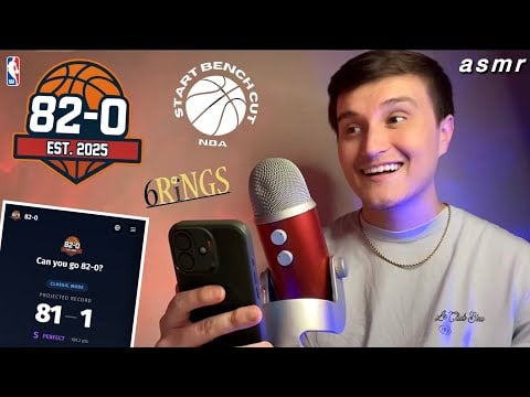 ASMR | Playing The 82-0 NBA Challenge + More 🏀💤 (testing my ball knowledge)