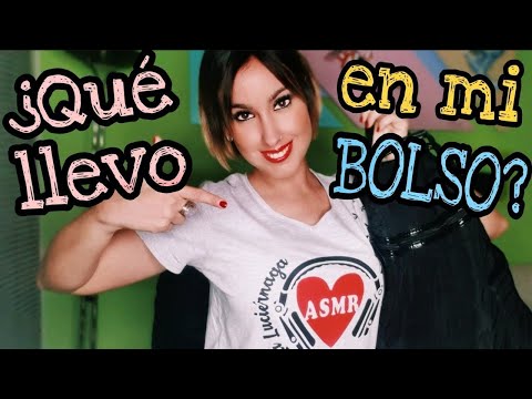 Asmr | ¿QUÉ LLEVO EN MI BOLSO?-anécdotas, susurros y tapping