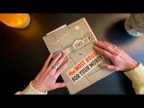 Looking at Vintage Home Plans with No Frills ASMR