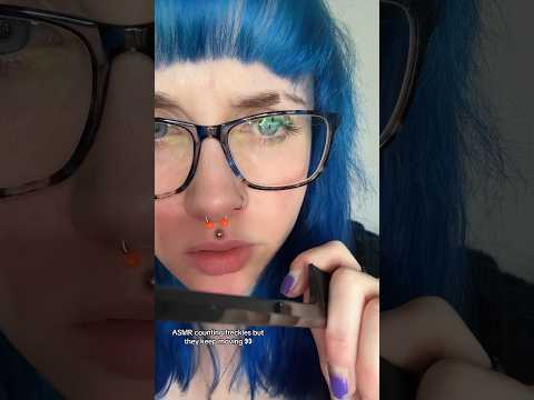 ASMR counting your moving freckles 🤔 #shorts #asmrcounting #asmrpersonalattention #asmr
