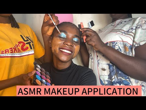 MY SISTER DOES MY MAKEUP AND SCRATCH MY HAIR - WITH BUBBLEGUM ASMR FAST AND AGGRESSIVE