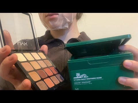 ASMR skincare and makeup on you ✨visual tingles, personal attention, no talking 