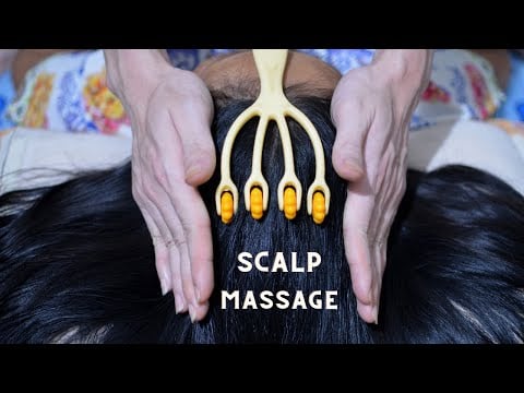 ASMR Tingly Scalp Massage With Tools, Scalp Scratching, Ear Massage Relaxing Make You Fall Asleep