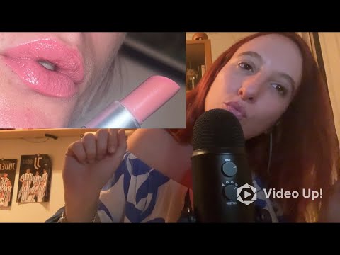 ASMR ita* mouth sounds e baci solo per te 😘😘 show and tell rossetti* swatches e try on* OnlyRED ASMR