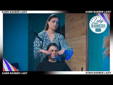 💈 ASMR Facial Massage by Barber Lady Milena