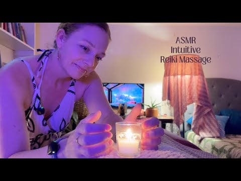 ASMR Intuitive Reiki & Placebo Massage💆🏼‍♀️Soft Spoken & Rain Ambiance ☔️Deep Healing for Sleep
