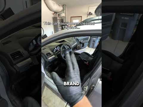 This car hasn’t  been cleaned in 12 years… #fyp #satisfying #reel