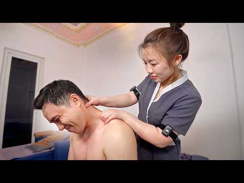 I Really Needed This Massage | ASMR Intense Back and Foot Massage