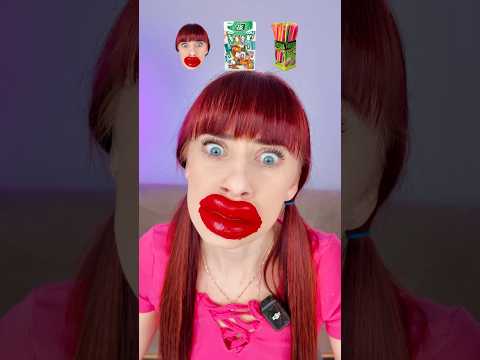 👄ASMR Giant Chewy Lips, Giant Tic Tac #funny #mukbang #shorts