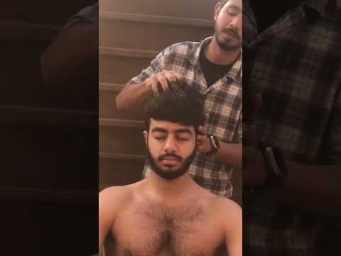 Head Massage #asmr #asmrsounds #massage #relaxingmassage #headmassage #heavyoiling #calmvibes
