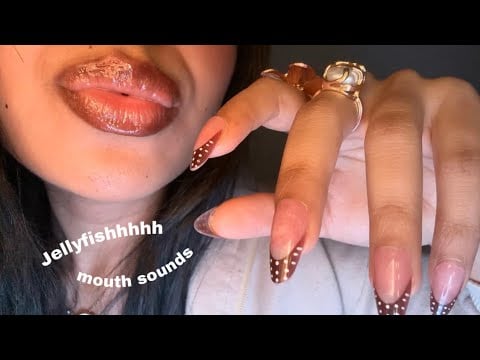 ASMR~ Brain Melting Jellyfish trigger + Visual Hand movements & Clicky Whisper 🪼