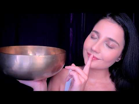 ASMR Afirmações para CALMA e PAZ ♡ Sino Tibetano e Sussurros para Dormir Profundamente | 3 Horas