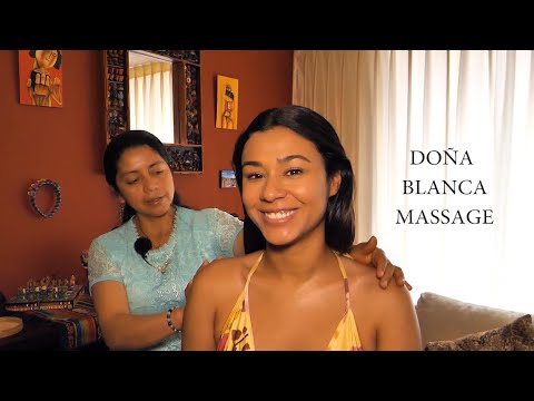 ASMR MASSAGE with DOÑA BLANCA, HEAD, FOOT, SHOULDER, BELLY, BACK