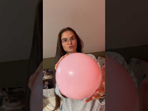 Blowing pink Balloon #asmr #balloon #pink #blowup