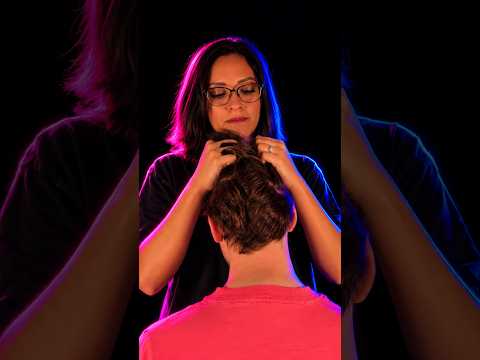 This Intense Hair Pulling Relieved My Overthinking Mind 🙂‍↕️ #ASMR #StressRelief #MigraineRelief