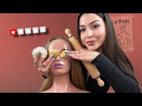 ASMR 1⭐️ Low budget MASSAGE SPA…but she’s so nice 🥹