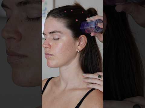 ASMR sleek updo w gems ✨🩷 #asmr