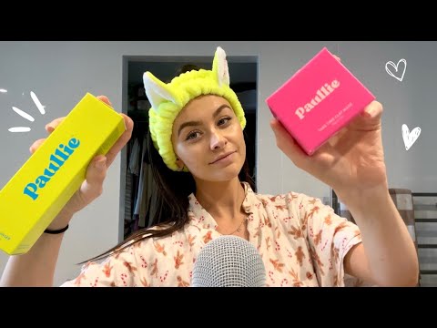 ASMR Morning Get Ready With Me! (Trying Paullie Skincare/ Chit-chat)