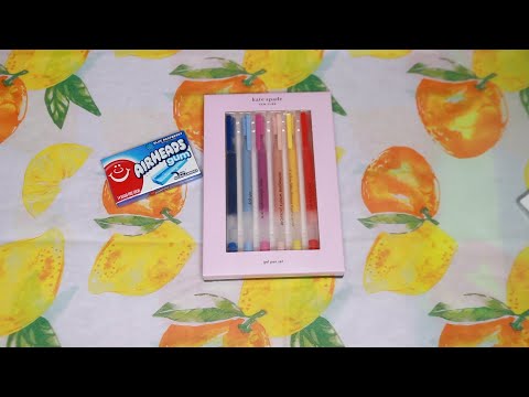 Kate Spade Gel Pens ASMR Chewing Gum